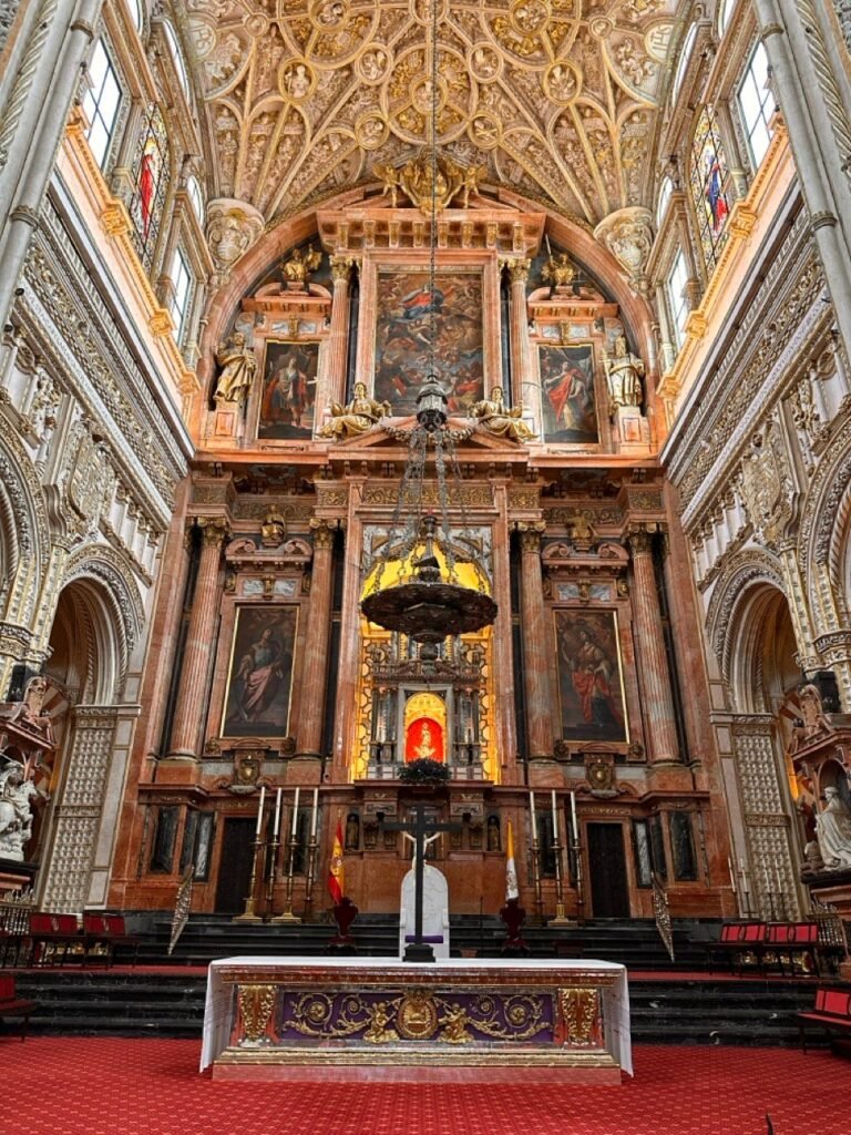 High altar of the cathedral inside the Mezquita-Cathedral